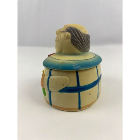 VTG Grandpa In Pajamas Plastic Denture Caddy Box 1974 JSNY Storage - Picture 10 of 13